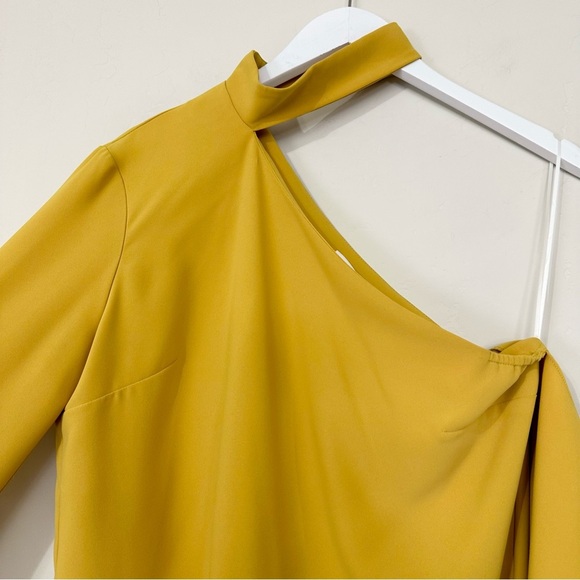 Amanda Uprichard Open Shoulder Asymmetric Off Shoulder Choker Top Blouse - Picture 4 of 12